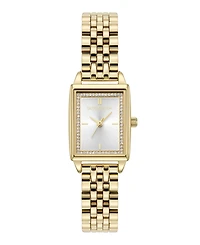 Olivia Burton Women's Quartz Gold-Tone Stainless Steel Bracelet Watch 25.5mm x 20.5mm