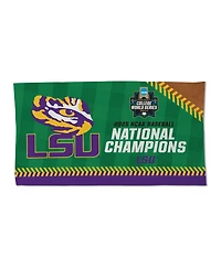 Wincraft Lsu Tigers 2025 Ncaa Baseball Men's College World Series Champions Locker Room 22" x 42" On-Field Celebration Double-Sided Towel