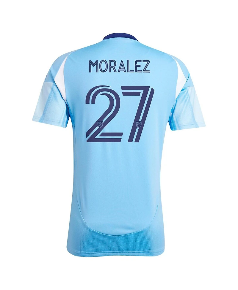 Adidas Men's Maximiliano Moralez Light Blue New York City Fc 2025 The Excelsior Kit Replica Player Jersey