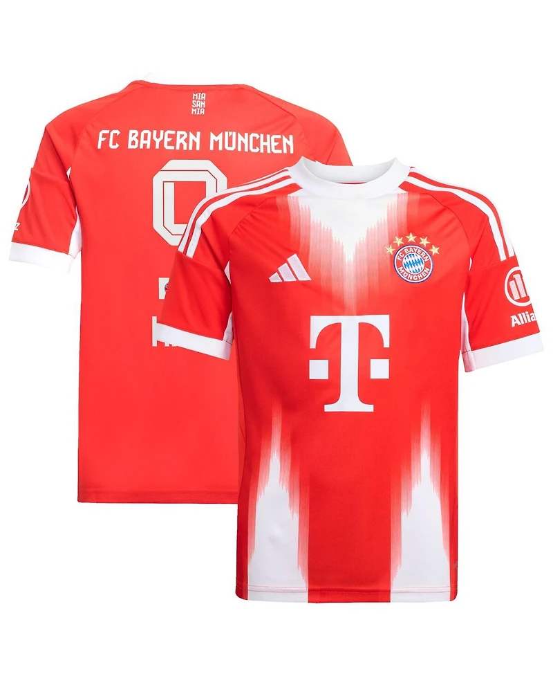 Adidas Big Boys and Girls Harry Kane Red Bayern Munich 2025/26 Home Replica Jersey