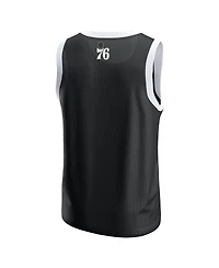 Fanatics Men's Black Philadelphia 76ers Mesh Tank Top