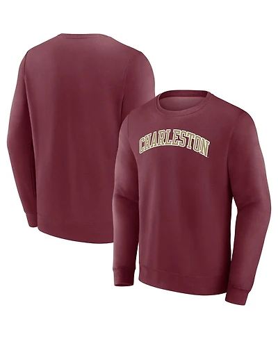 Fanatics Men's Maroon Charleston Cougars Short Name Pullover Sweatshirt