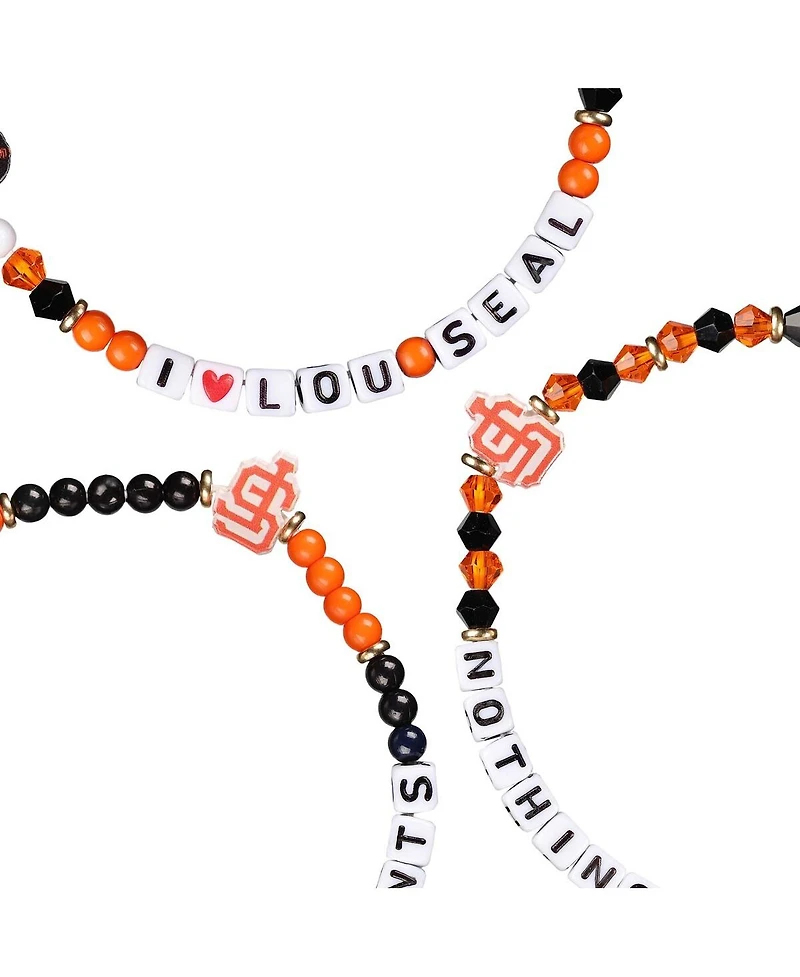 Foco San Francisco Giants 3-Pack Friendship Bracelet Set