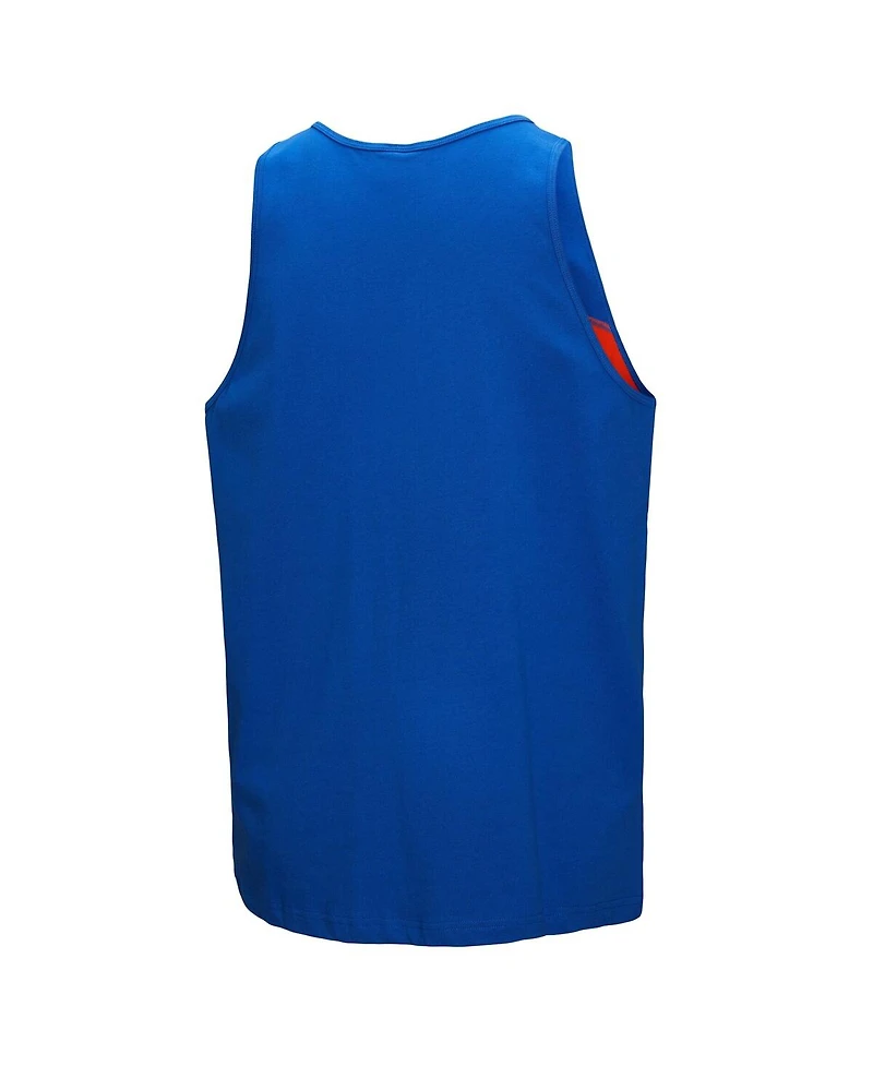 Mitchell & Ness Men's Royal Denver Broncos Retro Color Block Tank Top
