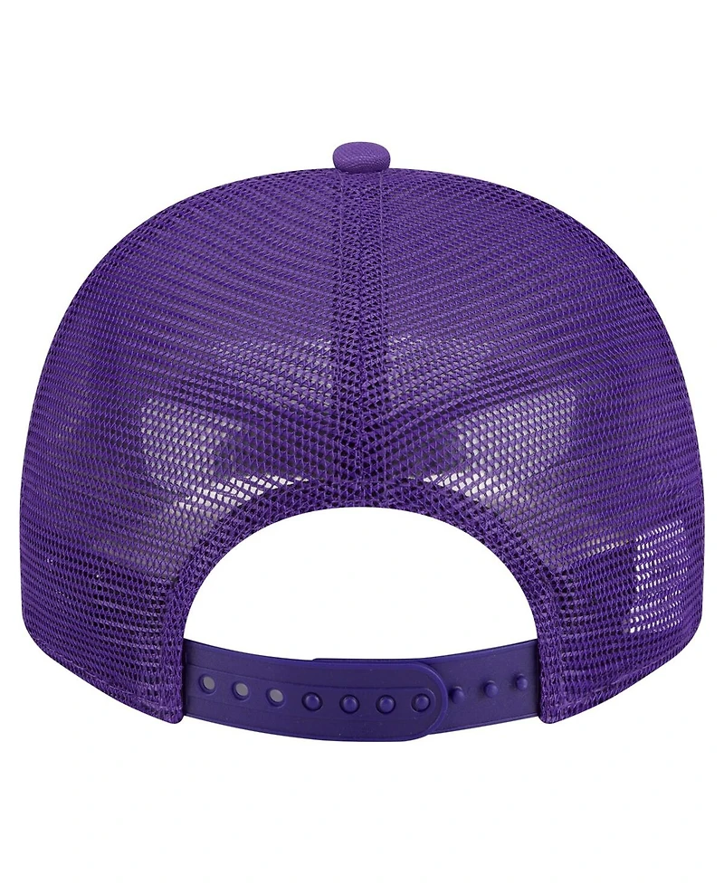 New Era Men's Purple Los Angeles Lakers Vintage Team Rope A-Frame 9FIFTY Snapback Hat