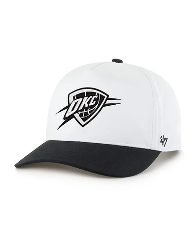 '47 Brand Men's Oklahoma City Thunder White/ Black Hitch Adjustable Hat