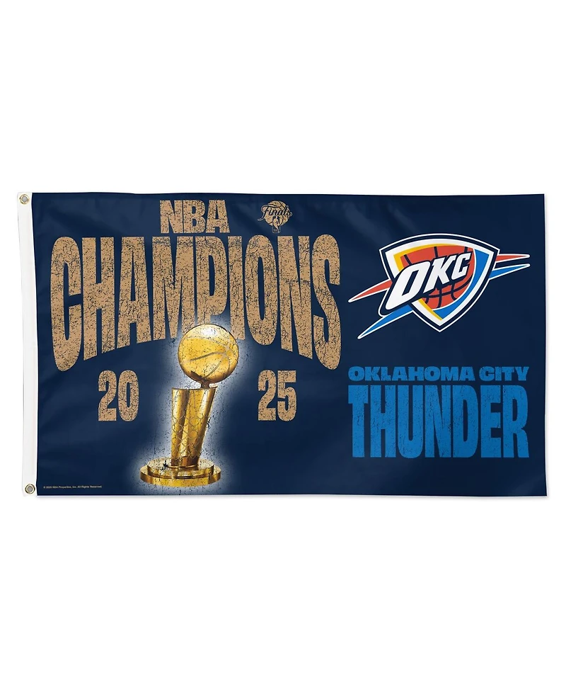 Wincraft Oklahoma City Thunder 2025 Nba Finals Champions Locker Room 3' x 5' Single-Sided Deluxe Flag