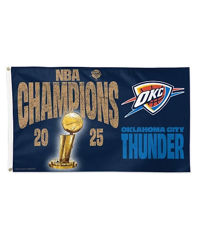 Wincraft Oklahoma City Thunder 2025 Nba Finals Champions Locker Room 3' x 5' Single-Sided Deluxe Flag