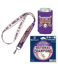 Wincraft Lsu Tigers 2025 Ncaa Baseball Men's College World Series Champions 3-Piece Fan Pack Set