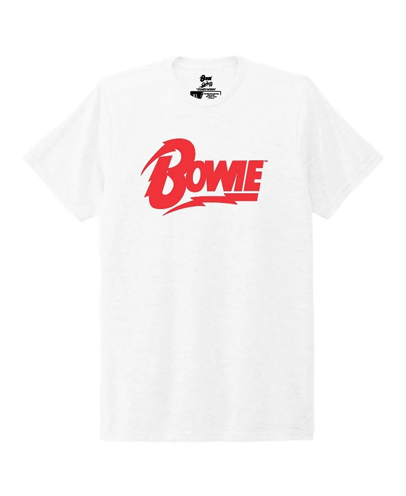 Section 119 Men's and Women's White David Bowie Logo T-Shirt