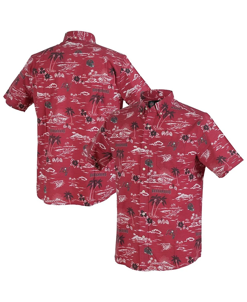 Reyn Spooner Men's Red Tampa Bay Buccaneers Kekai Performance Button-Down Shirt