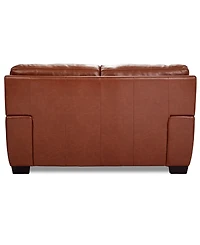 Cobbie Leather 69" Loveseat, Macy's Exclusive