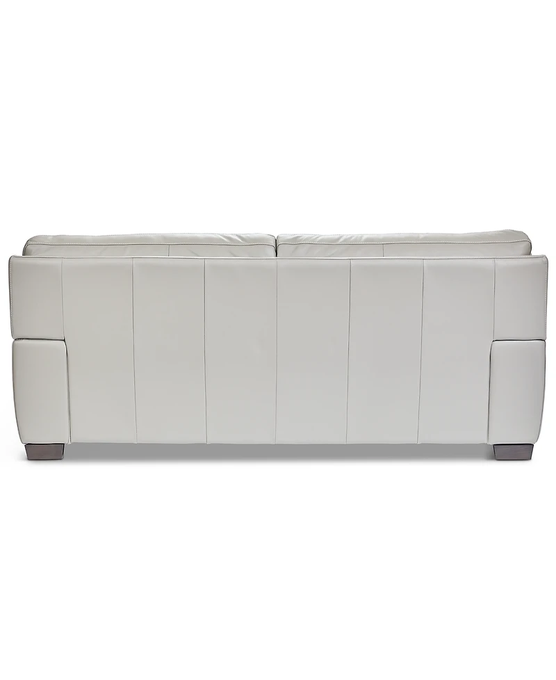 Cobbie Leather 89" Sofa, Macy's Exclusive