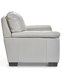 Cobbie Leather 46" Chair, Macy's Exclusive