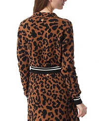 Dee Ocleppo Women's Barbara Jacquard Split-Neck Sweater