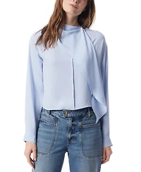 Dee Ocleppo Women's Soraya Solid-Color Scarf-Neck Top