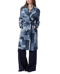 Dee Ocleppo Women's Cassie Patchwork Tie-Belt Trench Coat