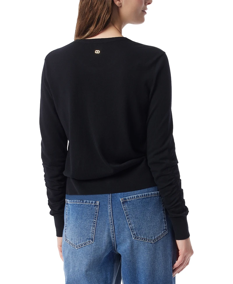 Dee Ocleppo Women's Sally Colorblocked Crewneck Sweater