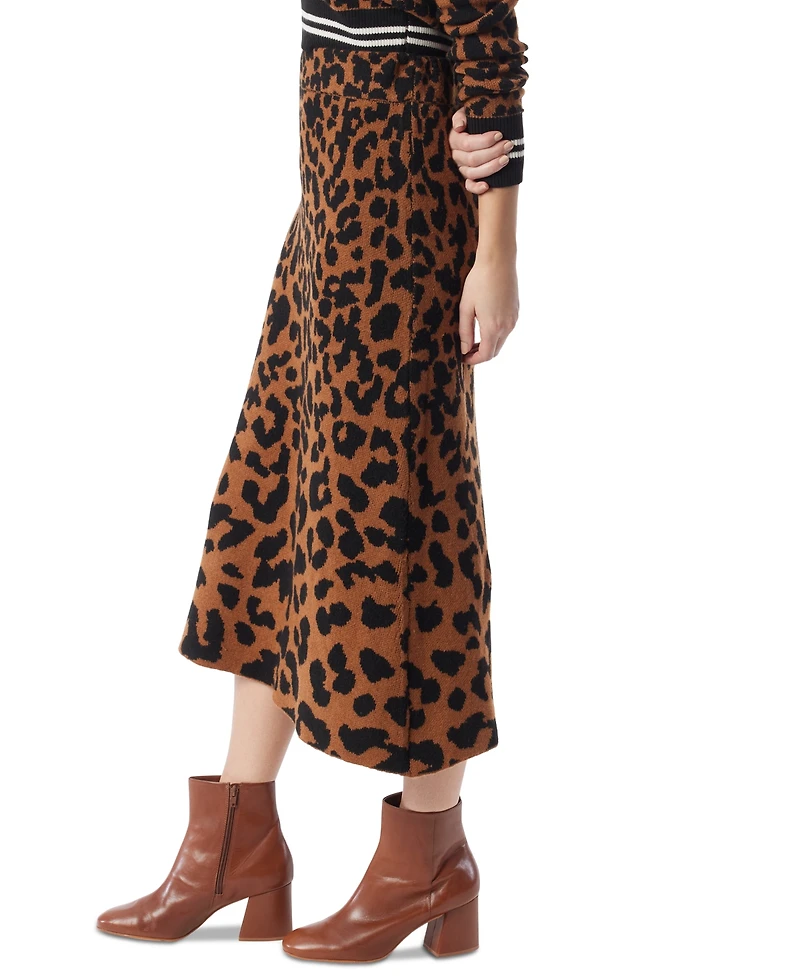 Dee Ocleppo Women's Bar Jacquard-Print A-Line Skirt