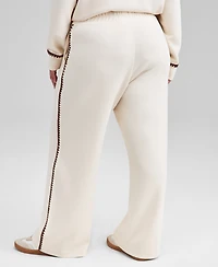 And Now This Trendy Plus Size High-Rise Whipstitch Scuba Pants, Macy's Exclusive