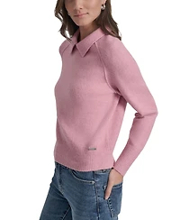 Dkny Jeans Petite Pullover Polo Sweater