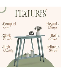 Kings Brand Furniture Conway Console Table Functional Narrow Wood Accent Entryway with Storage Shelf