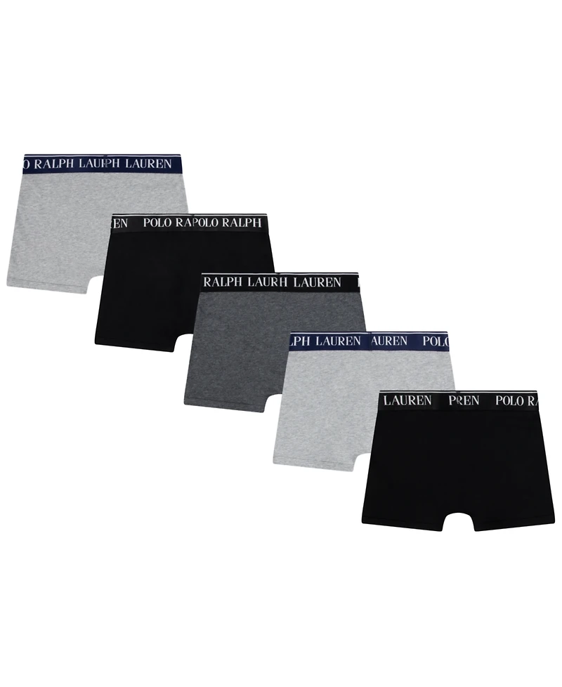 Polo Ralph Lauren Big Boys Stretch Boxer Briefs, Pack of 5