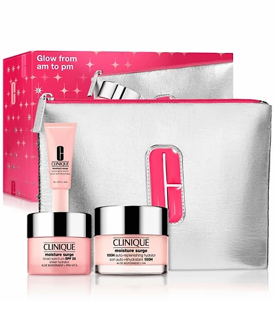 Clinique 4-Pc. Glow From Am To Pm Moisture Surge Skincare Set
