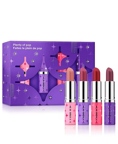 Clinique 4-Pc. Plenty Of Pop: Pop Longwear Lipstick Set, Macy's Exclusive