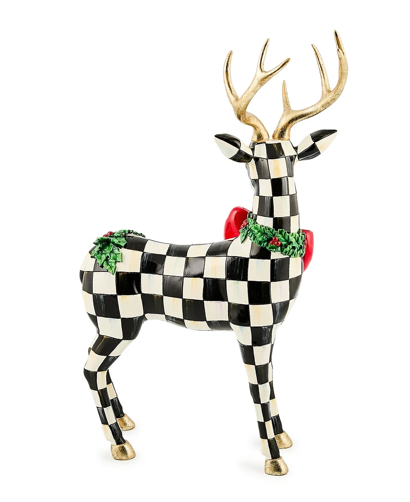 MacKenzie-Childs Holly Check Standing Deer
