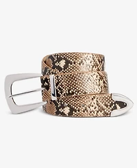I.n.c. International Concepts Snake-Embossed Pant Belt, Macy's Exclusive