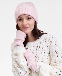 On 34th Ribbed Beanie & Gloves Boxed Set, Macy's Exclusive