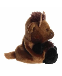 Aurora Mini Billy Bison Palm Pals Adorable Plush Toy Brown 4"