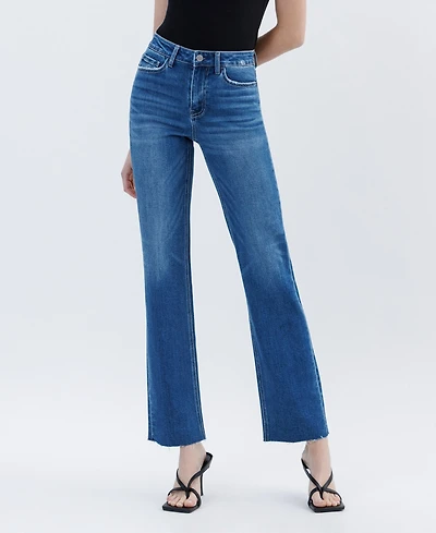 Flying Monkey Women's High Rise Straight Jeans