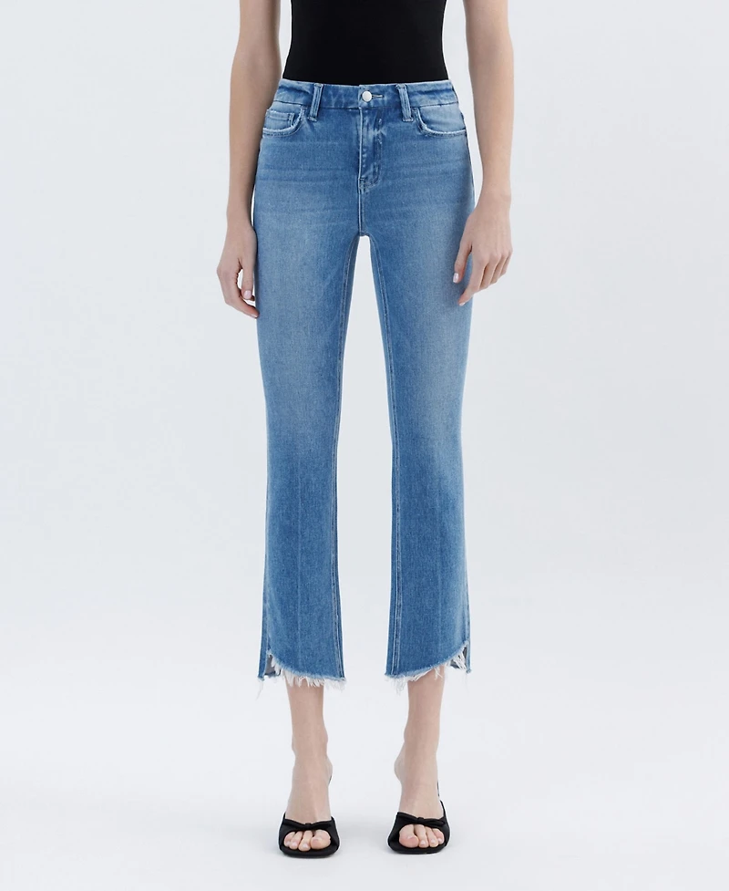Flying Monkey Women's High Rise Slim Straight Jeans