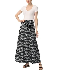 kimi + kai Women's Belted Pull On Maxi Skirt