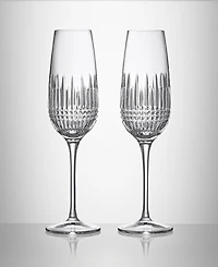 Waterford Lismore Diamond Essence Flute 10.5oz, Set of 2