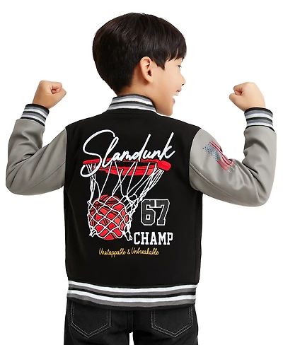 Ring of Fire Big Boys Basketball Woolen Varsity Jacket