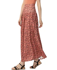 kimi + kai Women's Tiered Pull On Maxi Skirt
