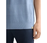 Scotch & Soda Men's Short Sleeve Tone-on-Tone Polo Shirt