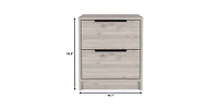 Stylish Rectangular One Drawer Nightstand with Wood Top for Small Spaces