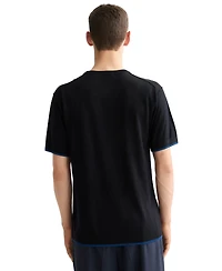 Scotch & Soda Men's Relaxed Fit Short Sleeve Textured T-Shirt