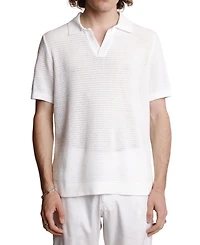 Paisley & Gray Men's Slim Fit Short Sleeve Open Collar Polo Shirt