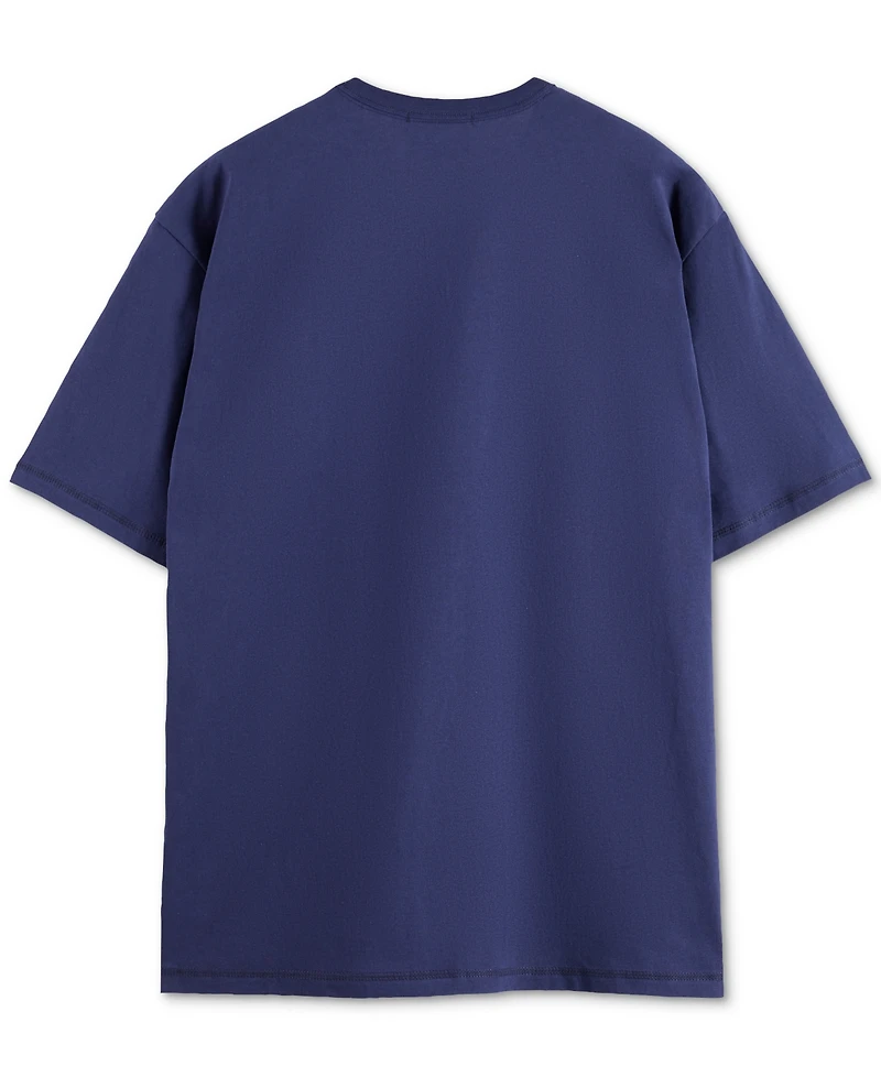 Scotch & Soda Men's Relaxed Fit Short Sleeve Embroidered T-Shirt