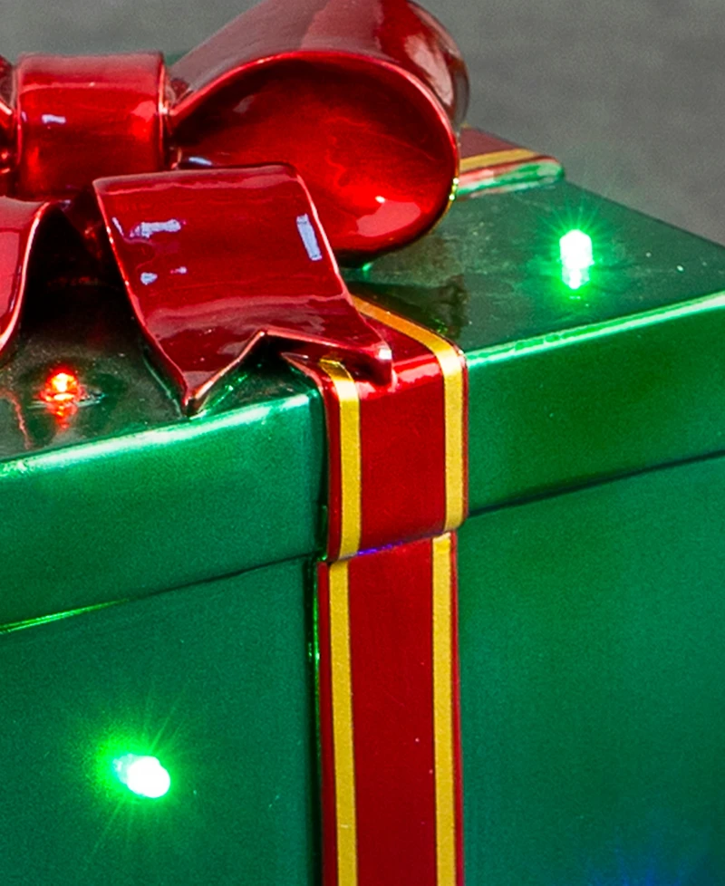 Balsam Hill Outdoor Stackable Lighted Christmas Gifts, Set of 3