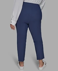 Karl Lagerfeld Paris Plus Zip-Pocket Slim Pants