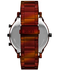 Diesel Men's Mr. Daddy Slim Quartz Three-Hand Date Red Stainless Steel Watch, 54mm