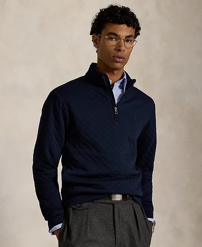 Polo Ralph Lauren Men's Quilted Double-Knit Jersey Pullover