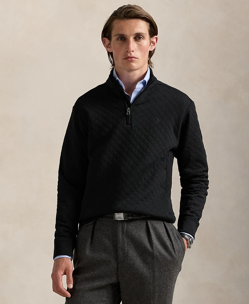 Polo Ralph Lauren Men's Quilted Double-Knit Jersey Pullover