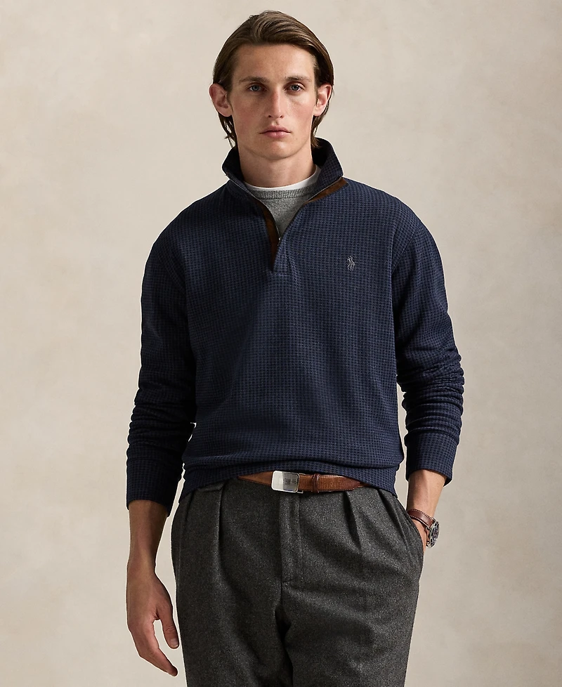 Polo Ralph Lauren Men's Houndstooth Luxury Jersey Pullover